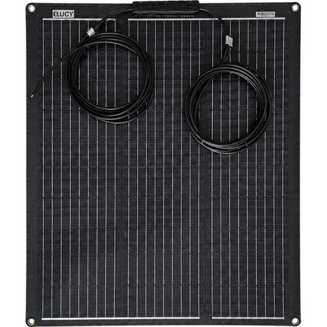 Blugy halbflexibles monokristallines Solarpanel, 60W, 600x520x3mm, Wohnwagen, Wohnmobil, Vanlife (1/2)