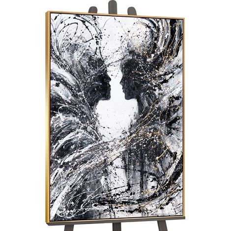 Gemälde Zweige der Gefühle Rahmen Gold 120x80 cm (1/5)