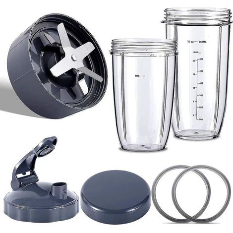 Set mit 7 Zubehörteilen für NutriBullet 600W/900W-Mixer (1/5)