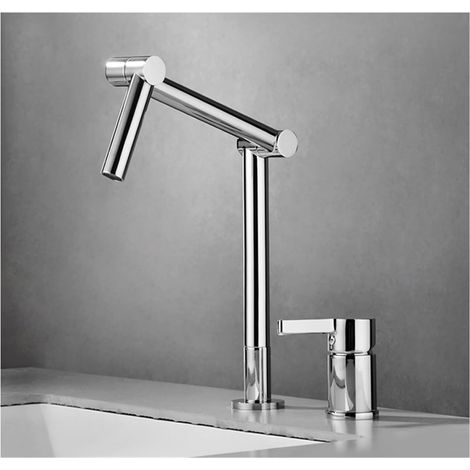 Robinet de cuisine remplisseur de pot Monté sur le bureau 360 Rotation Pliable Bassin Robinet Mélangeur Évier Chaud Et Froid Robinet Rotation Pliant Bec Cuisine Matière Noir ( Color : 1 UK , Size : R (1/5)