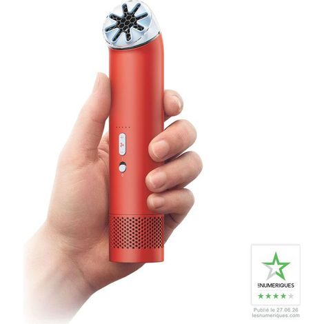 Ventilador - Dyson - HushJet Mini Cool - 40 W - 5 velocidades - 3 en 1: de mano / portátil / de pie - Autonomía 6h - Rojo (1/5)