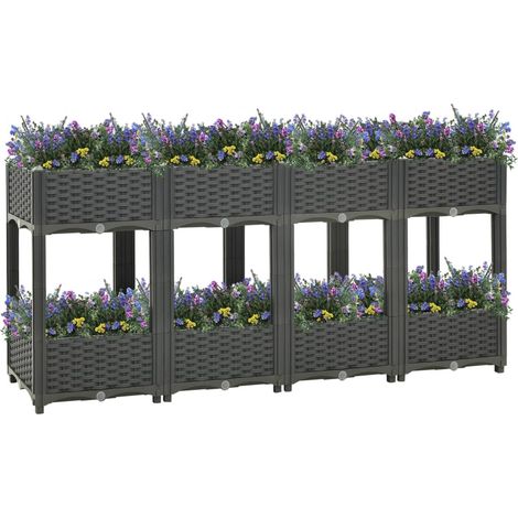 vidaXL Hochbeet 160x40x71 cm Polypropylen
