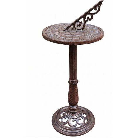 Cast Iron Sundial With Stand - Roman Numerals, Outdoor (1/5)