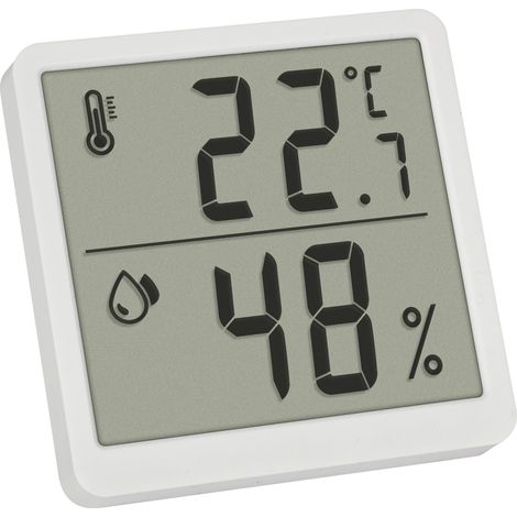 TFA Dostmann Digitales Thermo-Hygrometer Thermo-hygromètre blanc 1 pc(s) (1/5)