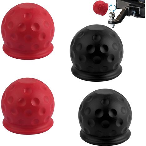 4 copri-sfera di traino, copri-sfera di traino da 50 mm, copri-sfera di traino per rimorchio, copri-sfera di traino per auto, per auto, camion, veicoli e rimorchi (1/5)