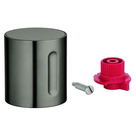 Absperrgriff 47898 hard graphite gebürstet (1/2)