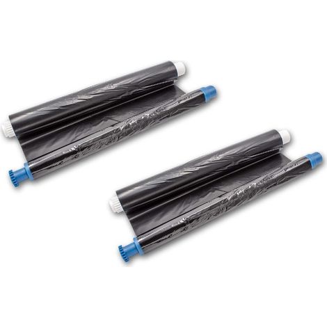 vhbw 2-Pack Thermal Fax Ribbon compatible with Panasonic KX FP 23 Series Fax Machine - Compatible Fax Roll 35 m Without Chip