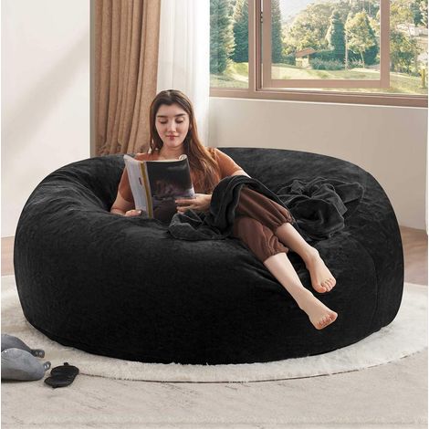 Fauteuil Pouf 180 cm doux et confortable pour adulte, siège idéal pour chambre et balcon (1/5)