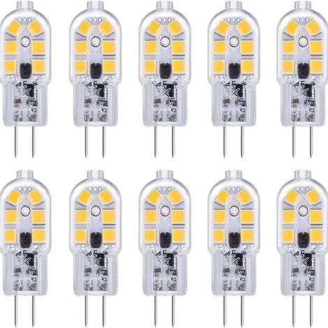 Ampoule LED G4 pour hotte aspirante 12V 2W blanc froid 6000K, 200lm, bi-broches équivalent halogène G4 - Générique (1/4)