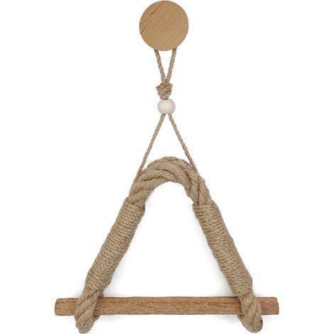 Porte-Papier Toilette Vintage en Corde de Chanvre pour Salle de Bain (1/4)