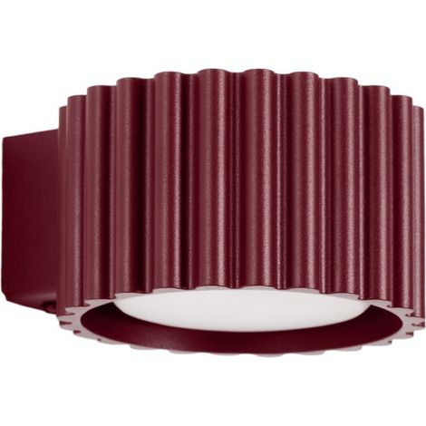 Apliques AURA borgoña aluminio 1xGx53 10cm Sollux (1/2)