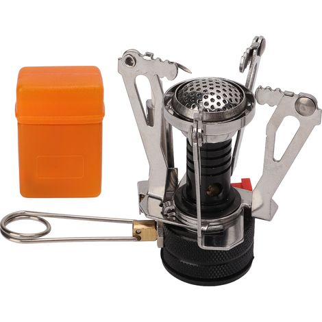Réchaud de Camping Gaz Mini Portable avec Allumage Piézoélectrique pour Randonnée et Plein Air (1/5)
