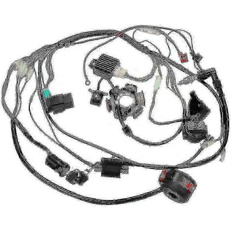Faisceau électrique complet pour moto, quad, pit bike, karting, stator à 6 bobines pour moteurs 50-125 cm³. (1/5)
