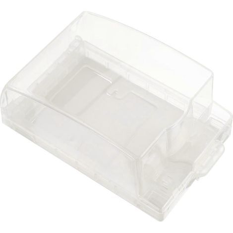 Wasserdichtes Gehäuse für Wandschalter Typ 86, spritzwassergeschützte Steckdosenabdeckung – 17 x 10 cm – transparent (1/3)