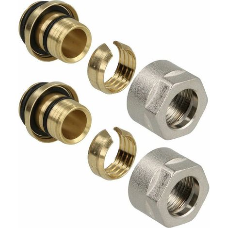 Raccord de serrage en laiton 20 x 2,0 pour tuyau multicouche en aluminium