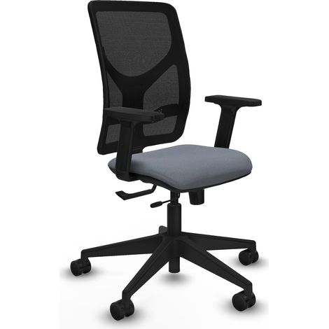 Silla de oficina piqueras y crespo Motilla negro tela malla (1/2)