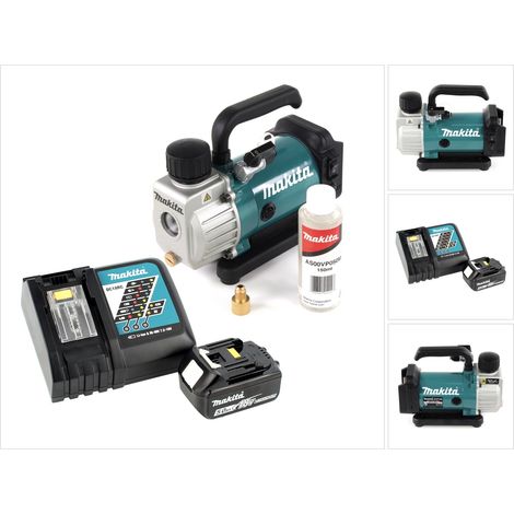 Bomba de vacío sin cable Makita DVP 180 RT1 18V + 1x batería BL 1850 B 5,0 Ah + cargador DC 18 RC (1/5)