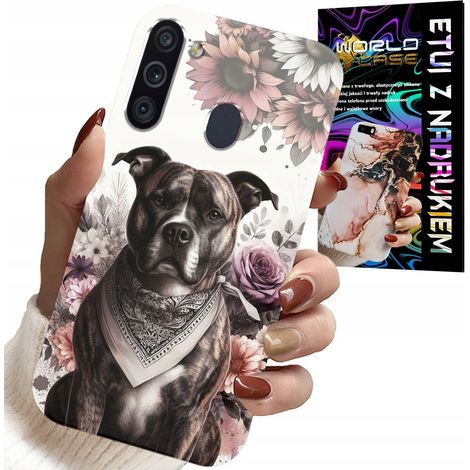 Funda para Samsung Galaxy A21 - Funda trasera con diseño de perros peligrosos Pitbull (1/5)