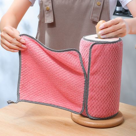 Chiffon Nettoyage Cuisine - 100 % Coton Naturel - 30 x 30 cm - Pour Vaisselle Nettoyage Huile Surface - Lot de 20 (1/5)