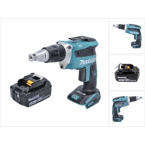 Makita DFS 452 M1 Akku Schnellbauschrauber 18 V Brushless + 1x Akku 4,0 Ah - ohne Ladegerät