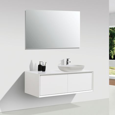 Mobile bagno doppio lavabo PALIO 120 cm - Bianco OPACO (1/5)