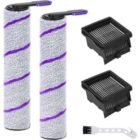 Rouleau brosse et filtre pour Rowenta X-Clean 10 / Narwal S20 Pro Kit d'accessoires pour aspirateur eau et poussière 2 rouleaux brosse + 2 filtres de rechange + 1 brosse de nettoyage (1/5)
