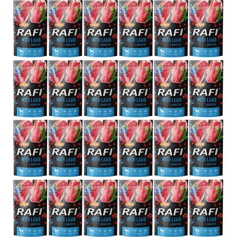 Croquettes Rafi pour chien à l'agneau, en sachet de 500 g (1/2)