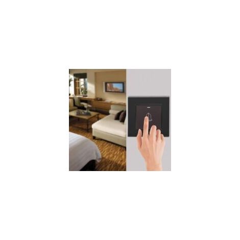 Außenklingelknopf, Türklingel mit gehärteter Glasplatte, Wandklingelschalter, Druckknopf, für Zuhause und Hotel, 1 Stück - Crezuo (1/4)