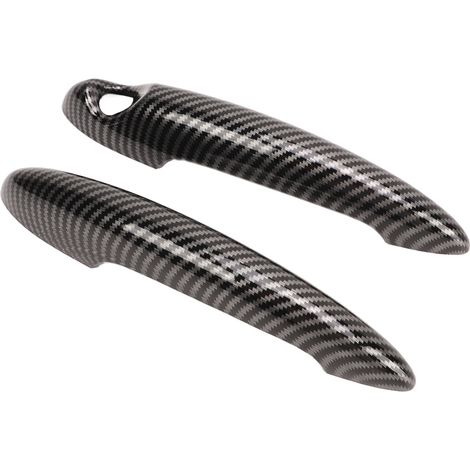 Poignée de porte extérieure style carbone, garniture décorative capot pour Cooper S R50 R53 R55 R56, capuchon de protection, kit de 4 pièces. (1/5)