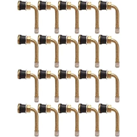 Akozon Rallonge de Tige de Valve, Cuivre, Angle 90 Degrés, 20 Pièces (1/4)