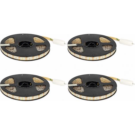 Lot de 4 Guirlandes Lumineuses Solaires LED Blanches soit 12m de lumière - 4 x 3 ml - Livraison gratuite (1/5)