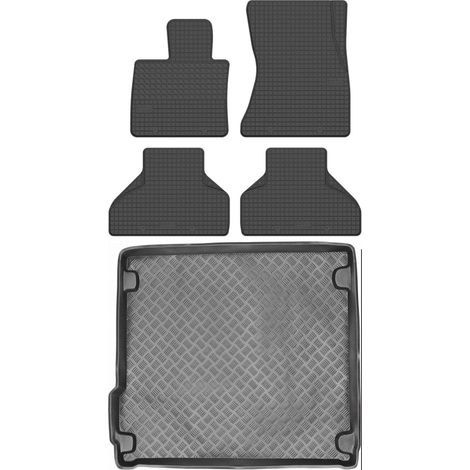 Set di tappetini in gomma per auto e tappetino per bagagliaio per BMW X5 F15 SUV dal 2013 al 2018.