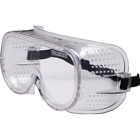 Lunettes de protect. à vision intégrale EN 166 verre en plastique transparent plastique (Par 10) (1/2)