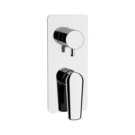 Miscelatore incasso vasca/doccia con deviatore a 3 posizioni su piastra unica serie vanity (1/3)