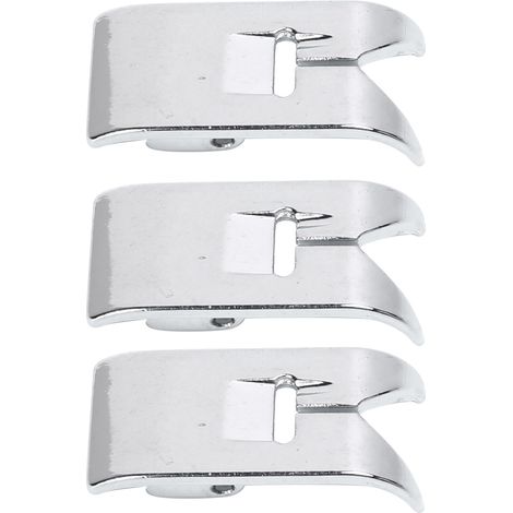 3 Pièces Pied Presseur en Acier Inoxydable pour Machine à Coudre - Résistant et Durable (1/5)