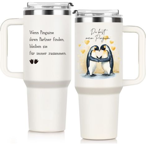 Bicchiere Termico Thermos Acciaio 1200 ml Stretto Bianco (1/5)