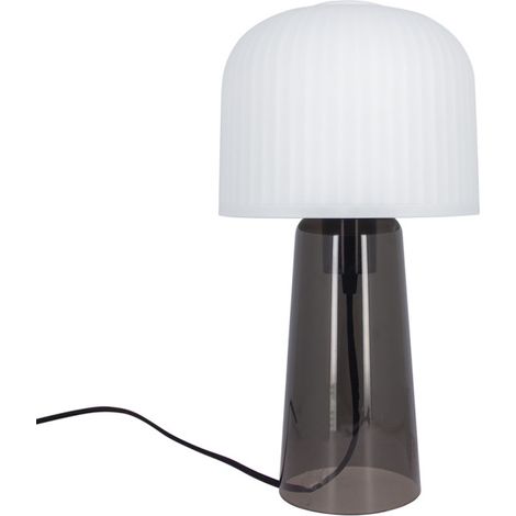 Mathias - Lampe à poser Hales fumée, culot E27 (ampoule non incluse), IP20, 25W max. - MLAPHALESF (1/5)