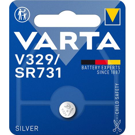 Micro Pile Bouton Varta Sr73 - V329 1,55v (EMBALLAGE 1 Unit)  Ø7,9x3,1mm