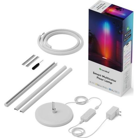 Nanoleaf Matter Smart Lámpara de Pie Multicolor, 1700lm RGBIC 24 Zonas Blanco