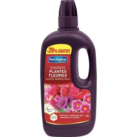 FERTILIGENE Engrais Plantes Fleuries Geraniums FEGR750P - 1 L (1/2)