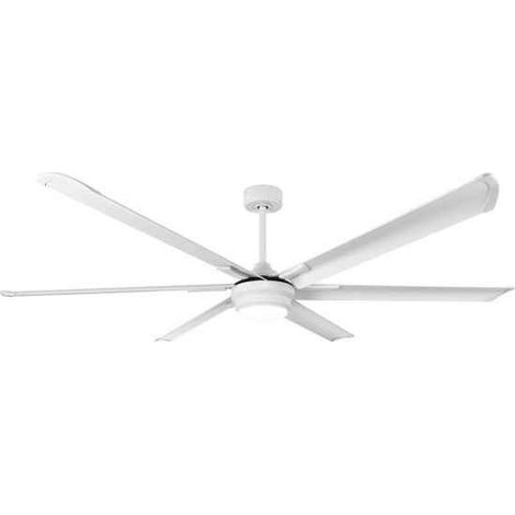FABRILAMP Ventilador Dc Marea 30w Blanco 6 Aspas Aluminio 198d 6vel. 3 Colores 3250lm Remoto,memoria,temporizador (1/3)