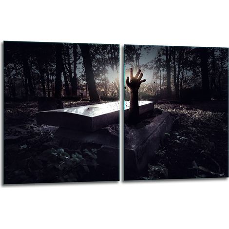 2 plaques de protection en verre pour cuisinière 40x52 noires (1/5)