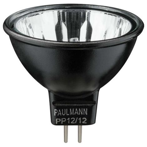 Paulmann 832.12 GU5.3 Halogenlampe Akzent 12 V 2900 K – 4000 H – SCHWARZES Aluminium