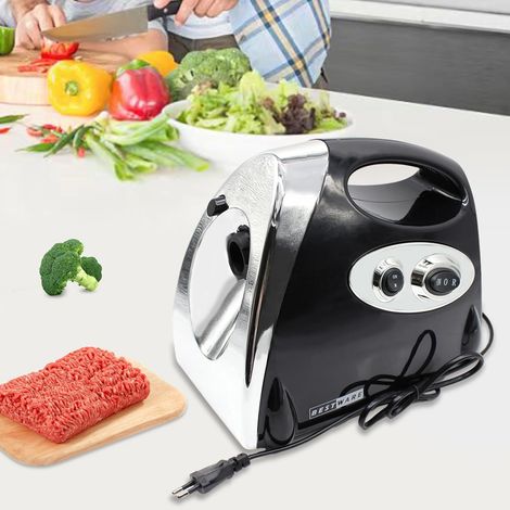 Hackfleisch Maschine, Fleischwolf Elektrisch, Edelstahl Wurstmaschine für Küchen, Restaurants und Hotels, Überhitzungsschutz, Leiser Betrieb