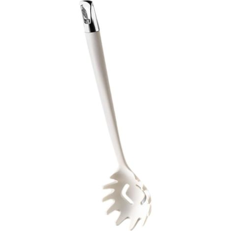 1 Cuillère à spaghetti, Silicone perforé, Résistant chaleur, 32,5 cm, Ustensile cuisine, Pour pâtes et nouilles (1/5)