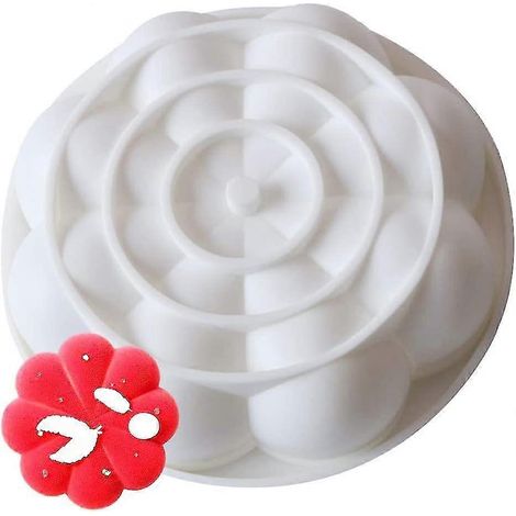 Moule à gâteau en silicone, moule à gâteau rond en forme de diamant, moule à gâteau 3D en forme de diamant, moules à gâteaux 3D en silicone (1/4)