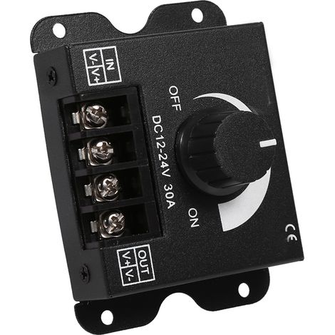 Variateur de lumière LED 12-24 V 30 A à commande manuelle pour ruban LED monochrome (1/5)