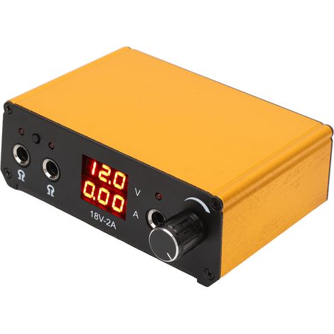 Alimentation pour machine à tatouer avec écran, alimentation à trois interfaces, norme européenne or. (1/5)