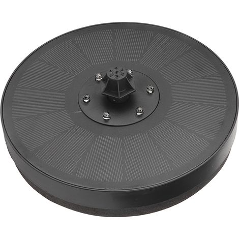 Fontaine solaire 7V 3W avec buse, pompe flottante pour bain d'oiseaux, décoration jardin extérieur, bassin paysager, kit étang. (1/5)