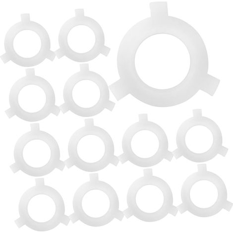 20 anillos adaptadores de plástico ligero para pantallas de lámparas, anillos de conversión fáciles de montar para lámparas. (1/5)